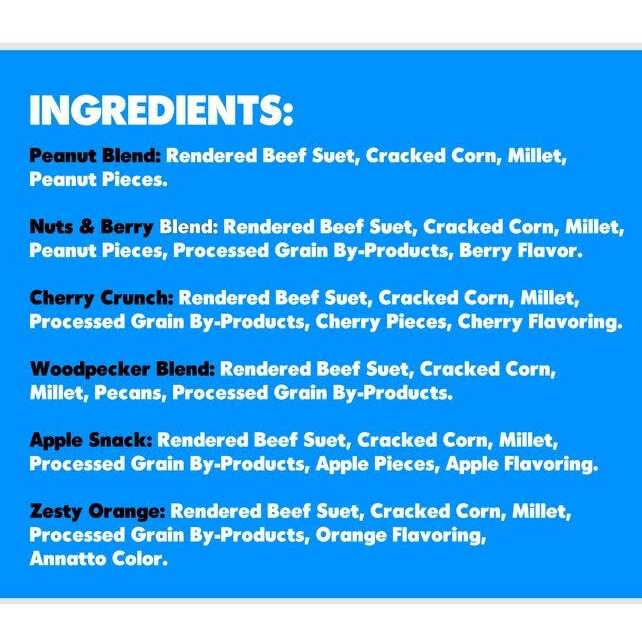 Suet Plus Variety 6 Pack