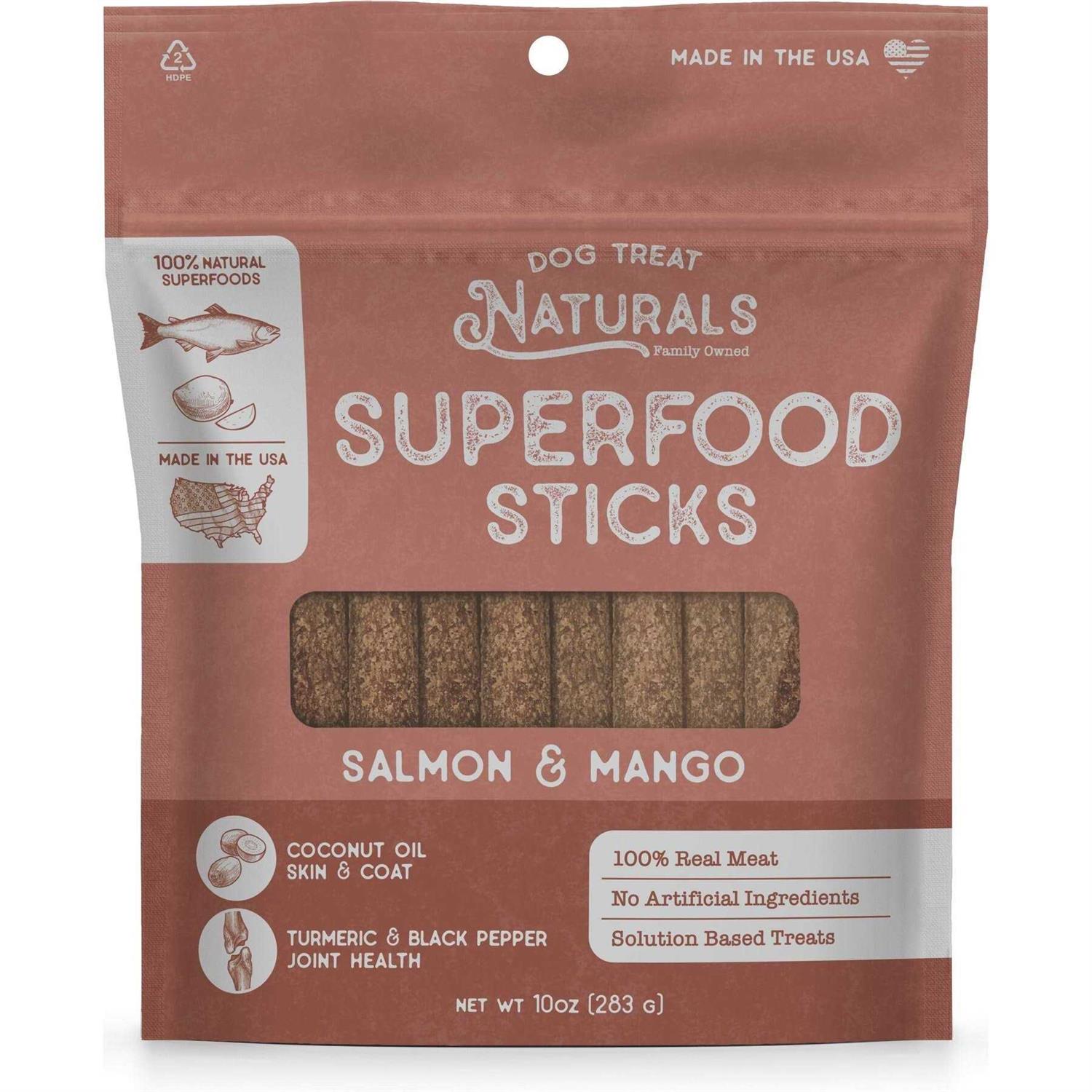 Dog Treat Naturals Salmon & Mango Superfood Sticks