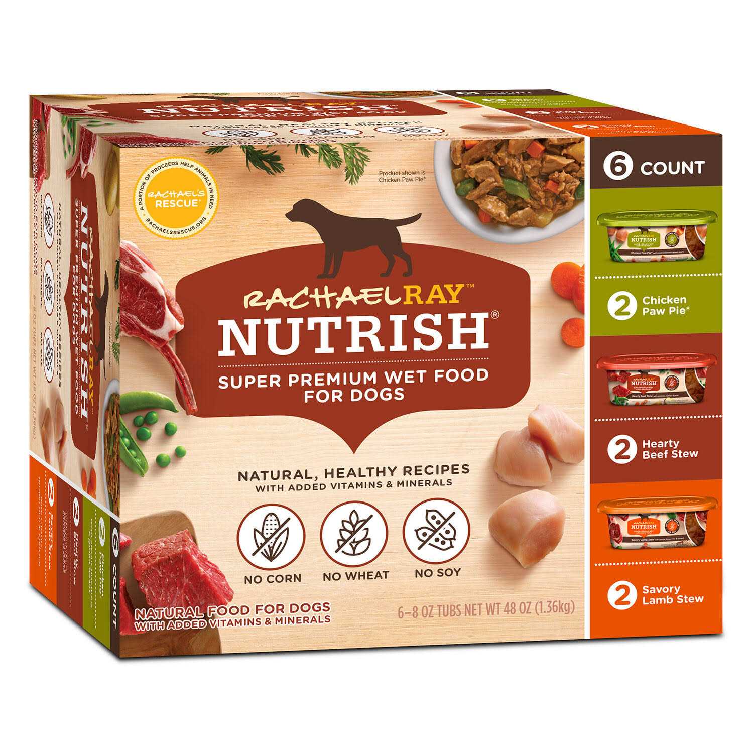 Rachael Ray Nutrish Natural Variety Pack Wet Dog Food