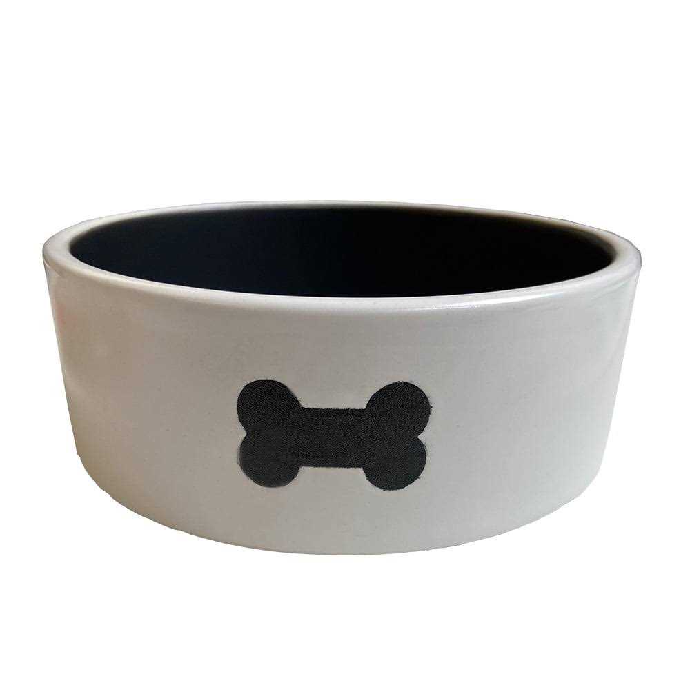 Throw Me a Bone Ceramic Dog Bowl