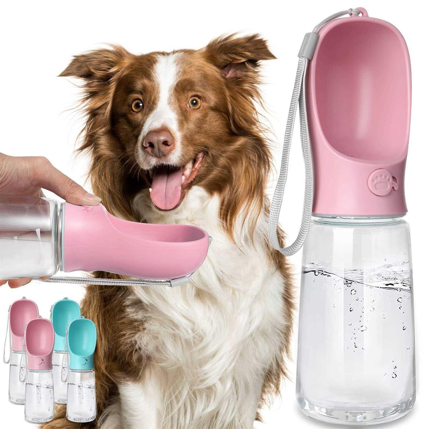 Kalimdor Dog Water Bottle Leak Proof Portable Puppy Water Dispenser with Drinking Feeder for Pets Outdoor Walking