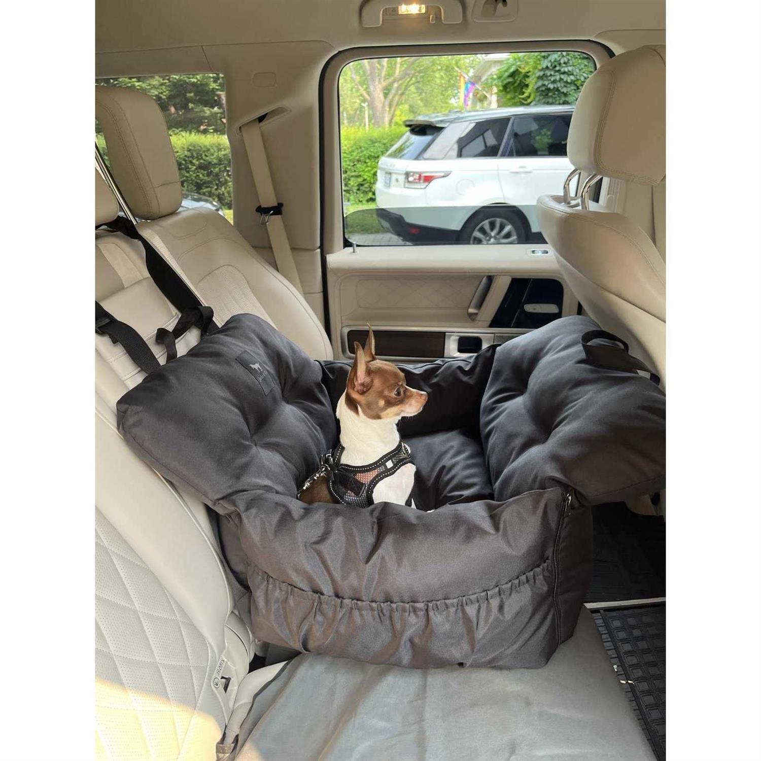 JACKO & CO Premium Dog Car Seat & Booster Seat for Small & Medium Pets Under 35lbs