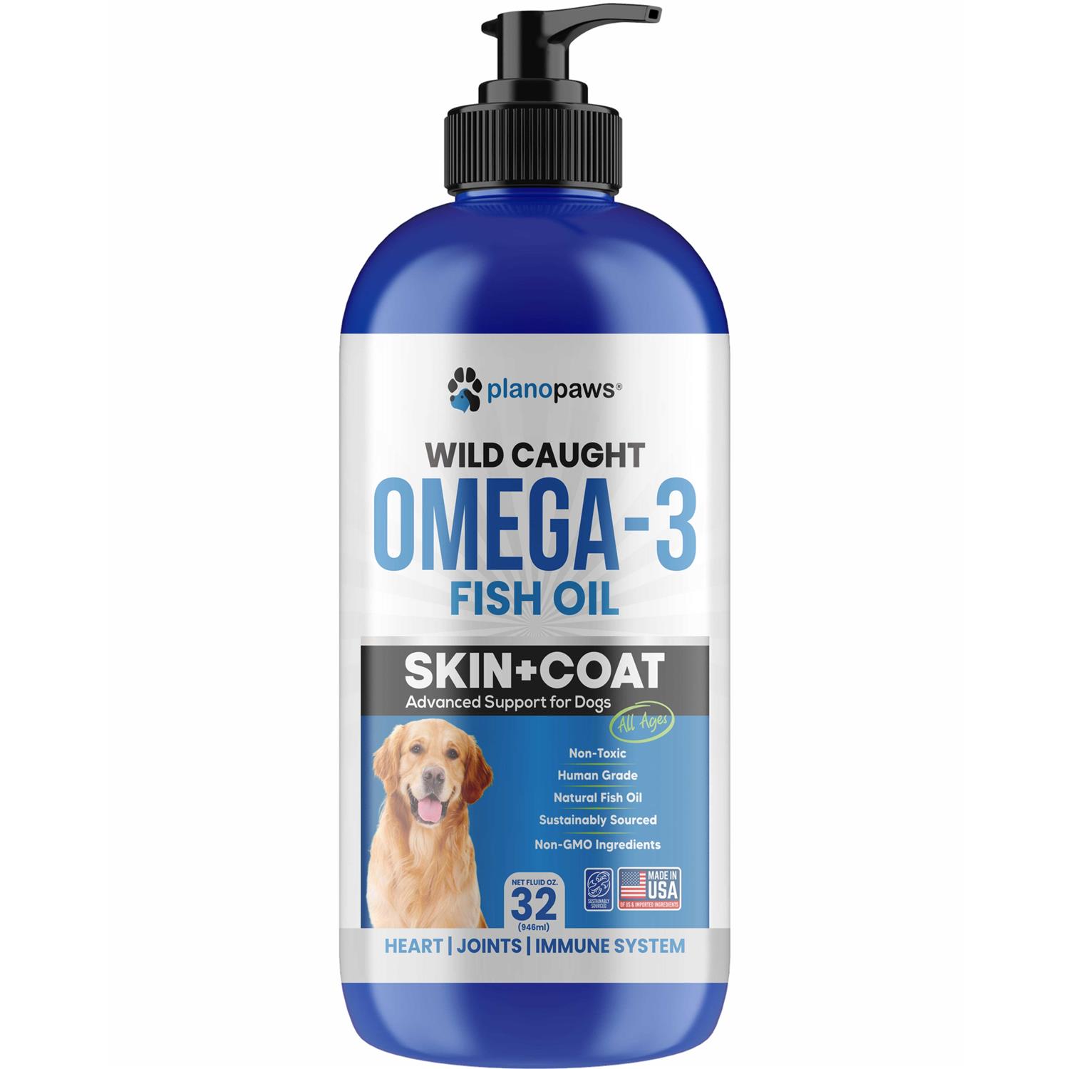 planopaws Omega 3 Fish Oil for Dogs Better Than Salmon Oil for Dogs