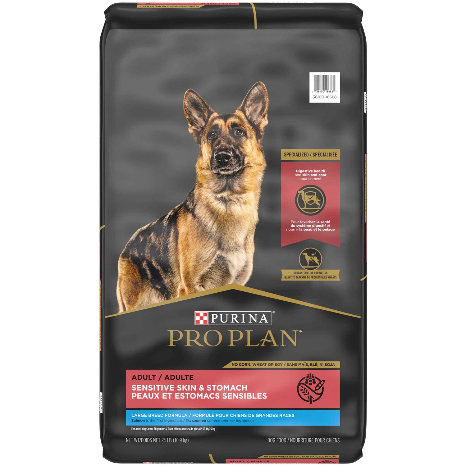 Purina Pro Plan Sensitive Skin Stomach Salmon Adult Large Breed Formula Dry Dog Food