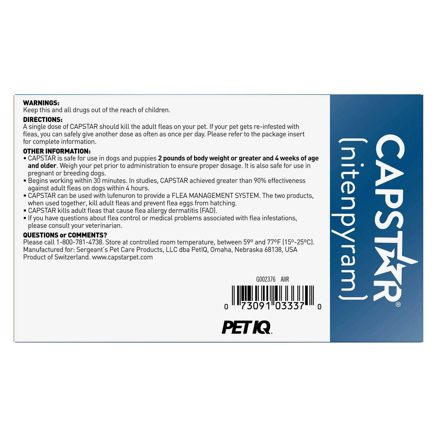 Capstar Flea Tablets for Dogs