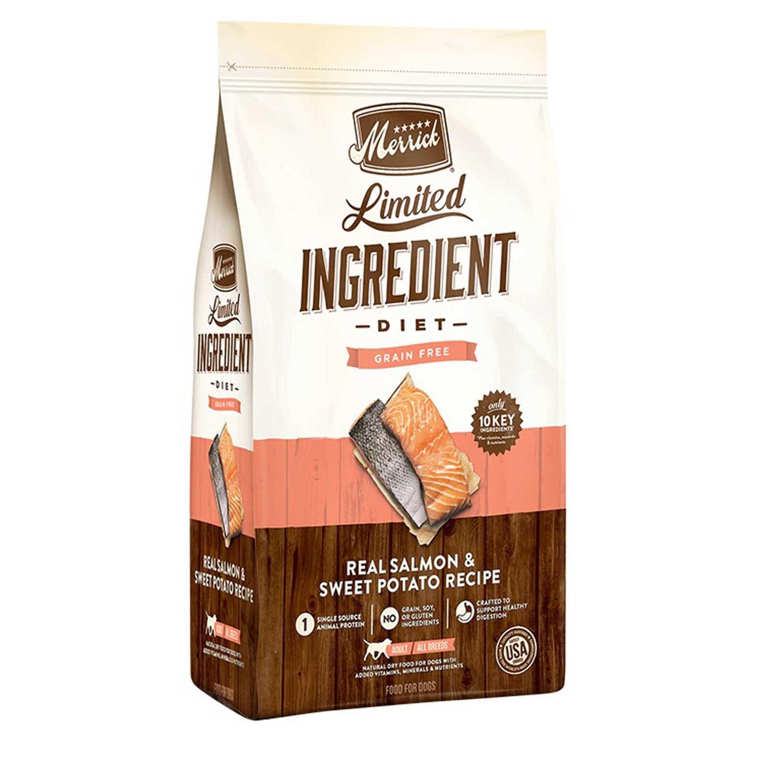 Merrick Limited Ingredient Diet Grain Free Real Salmon Sweet Potato Recipe Dry Dog Food