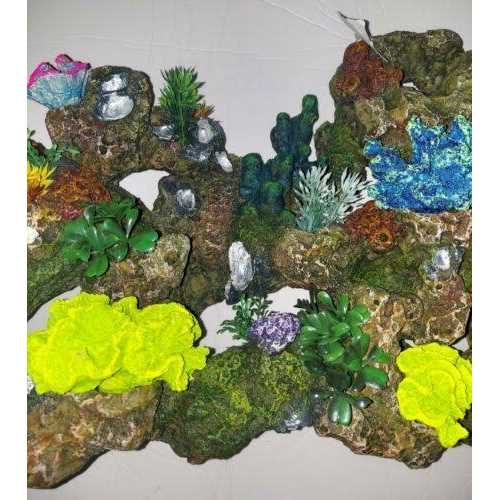 Top Fin Stone and Coral Bubbler Aquarium Tank Ornament