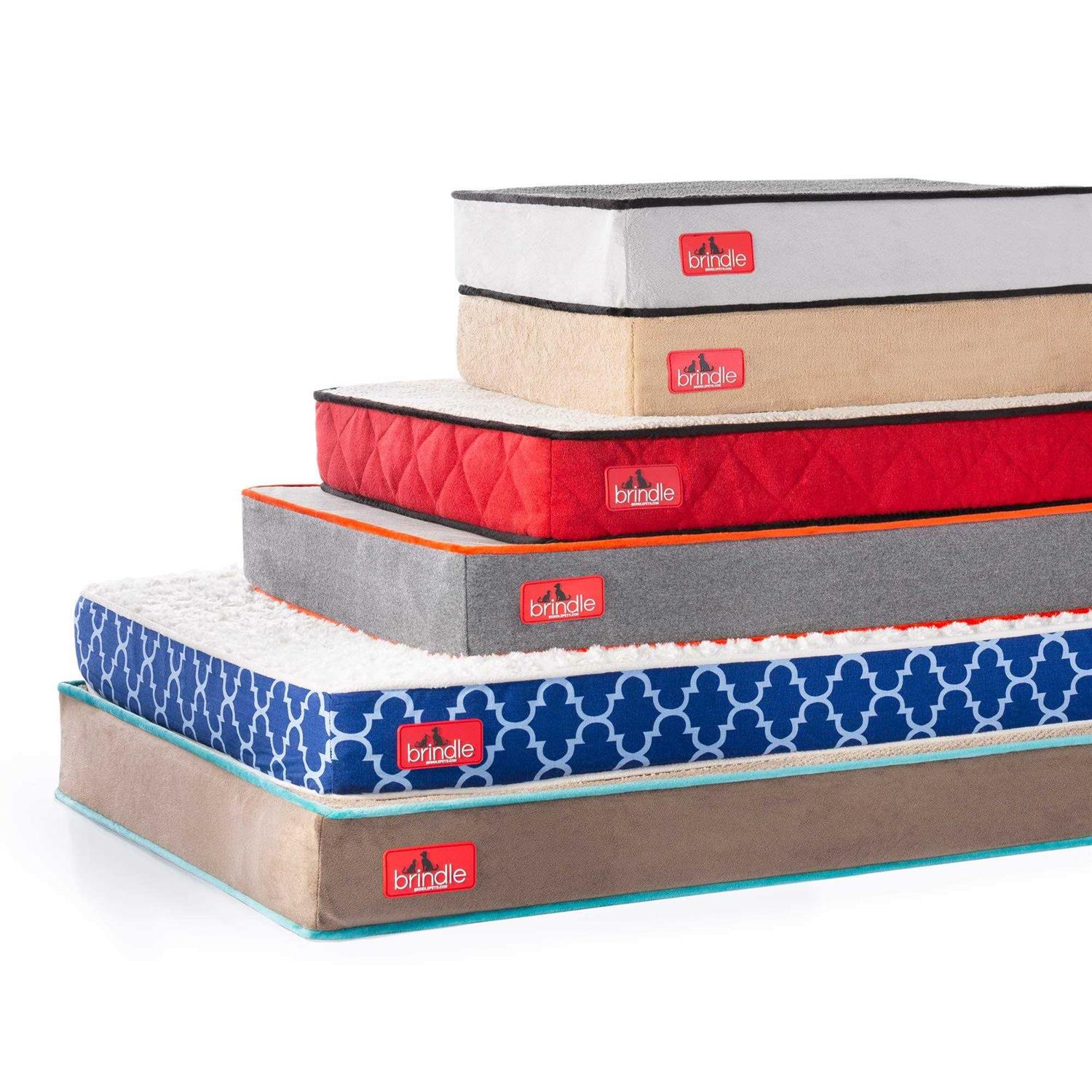 Brindle Waterproof Designer Memory Foam Pet Bed