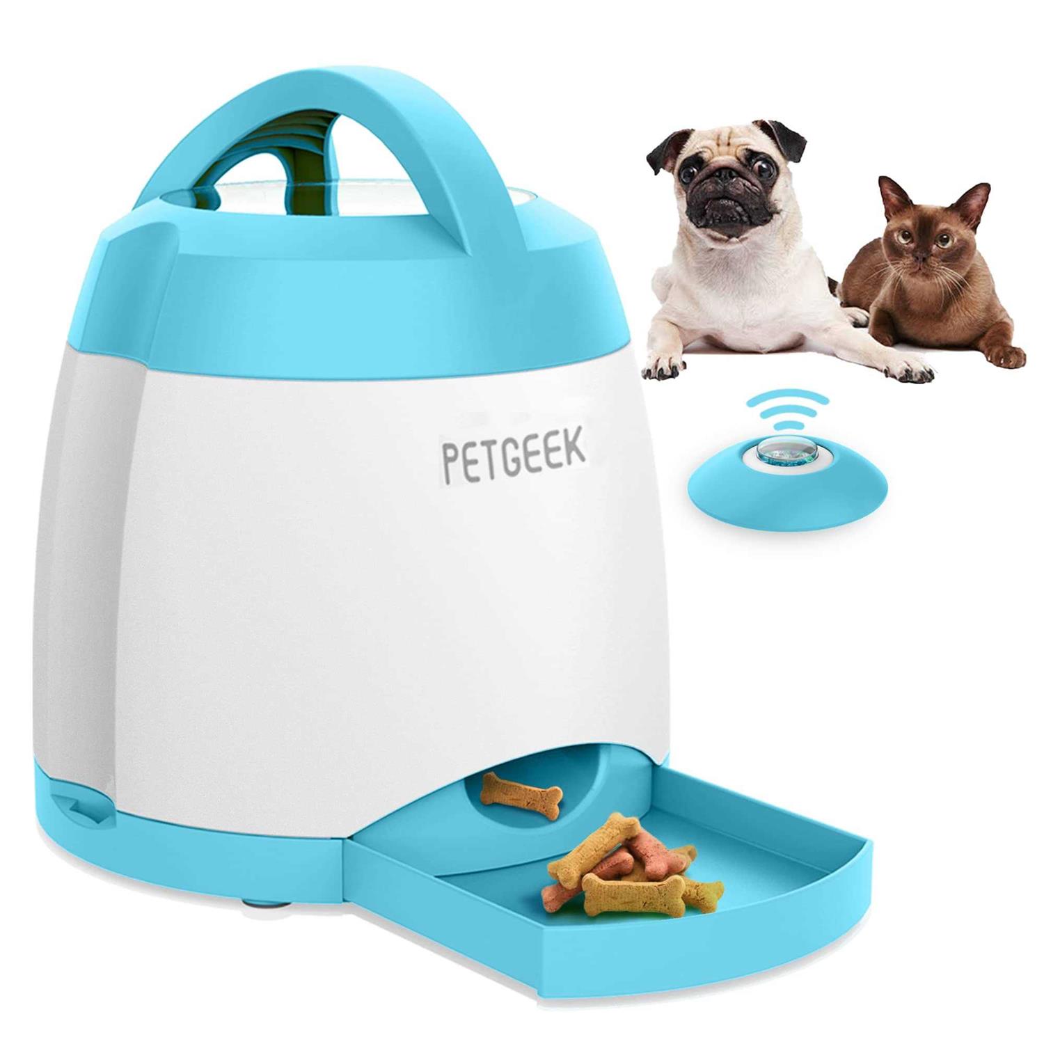 PETGEEK Automatic Dog Feeder Toy Interactive Dog Puzzle Toys Treat Dispensing