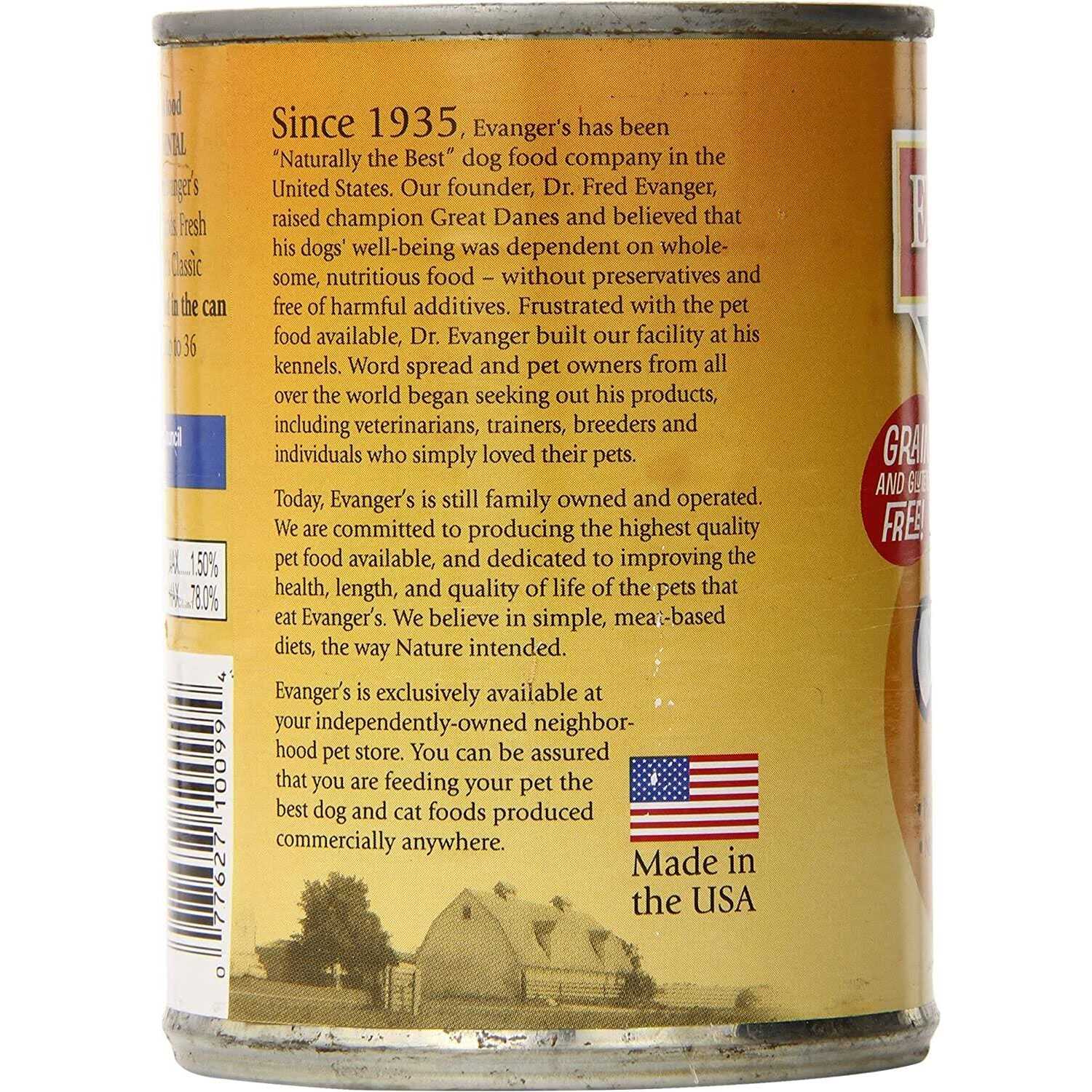 Evangers All Meat Cooked Chicken Canned Dog Food