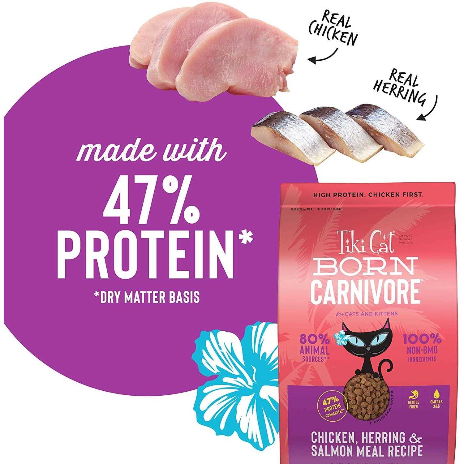 Tiki Cat Born Carnivore Herring Dry Food