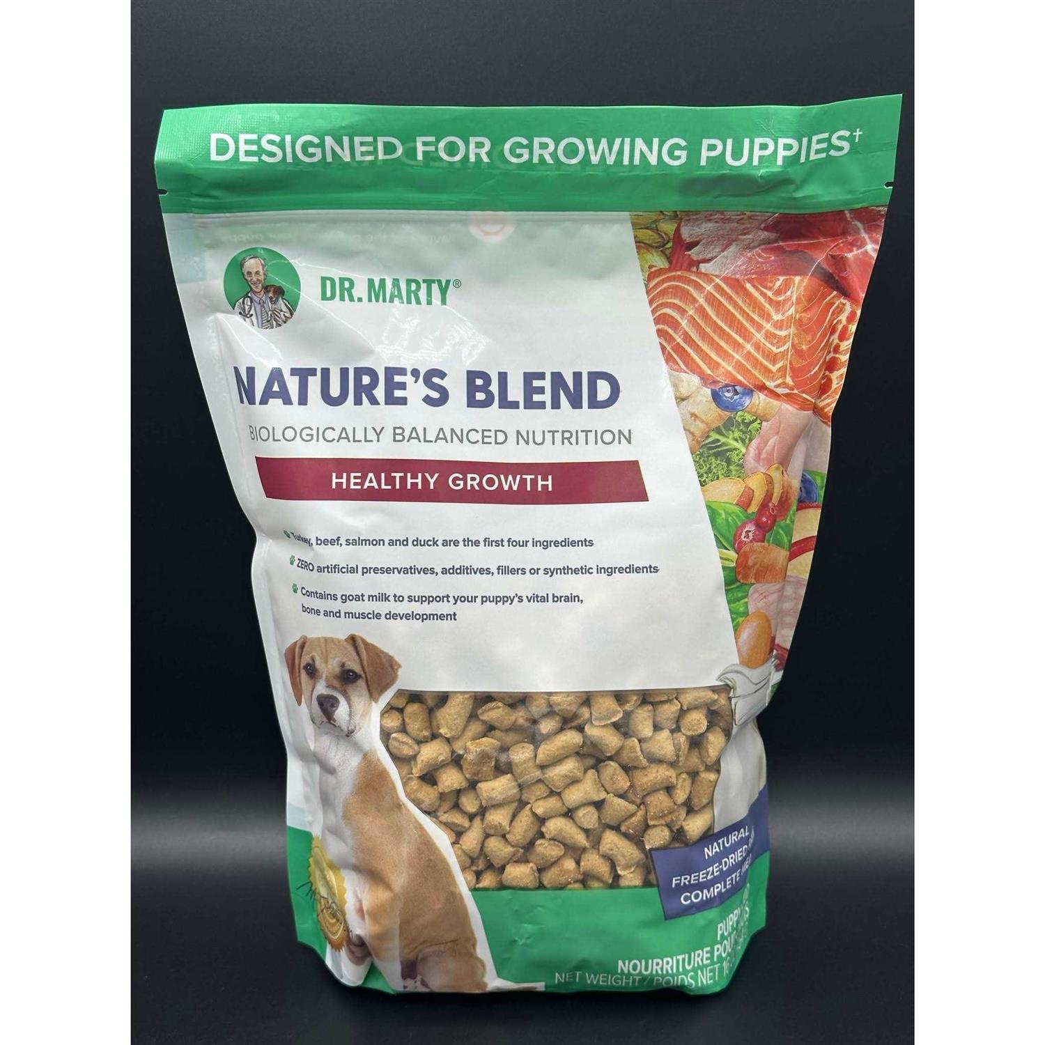 Dr. Marty Nature’s Blend Healthy Growth Freeze Dried Raw Dog Food