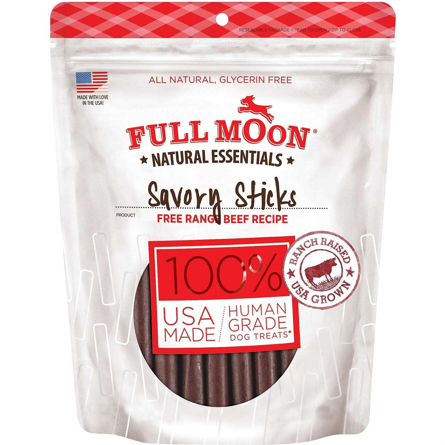 Full Moon Beef Recipe Savory Sticks Dog Treats