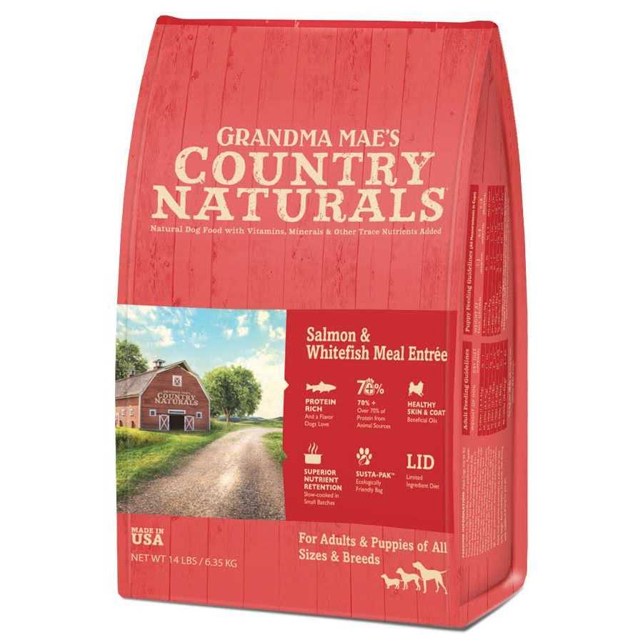 Grandma Mae’s Country Naturals Salmon & Whitefish Meal Dry Dog Food