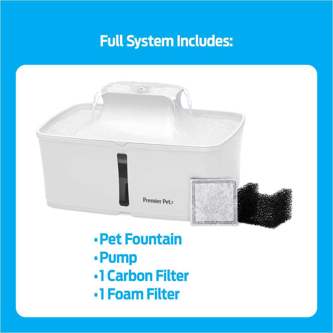 Premier Pet 128 oz. Pet Fountain Automatic water Fountain for dogs