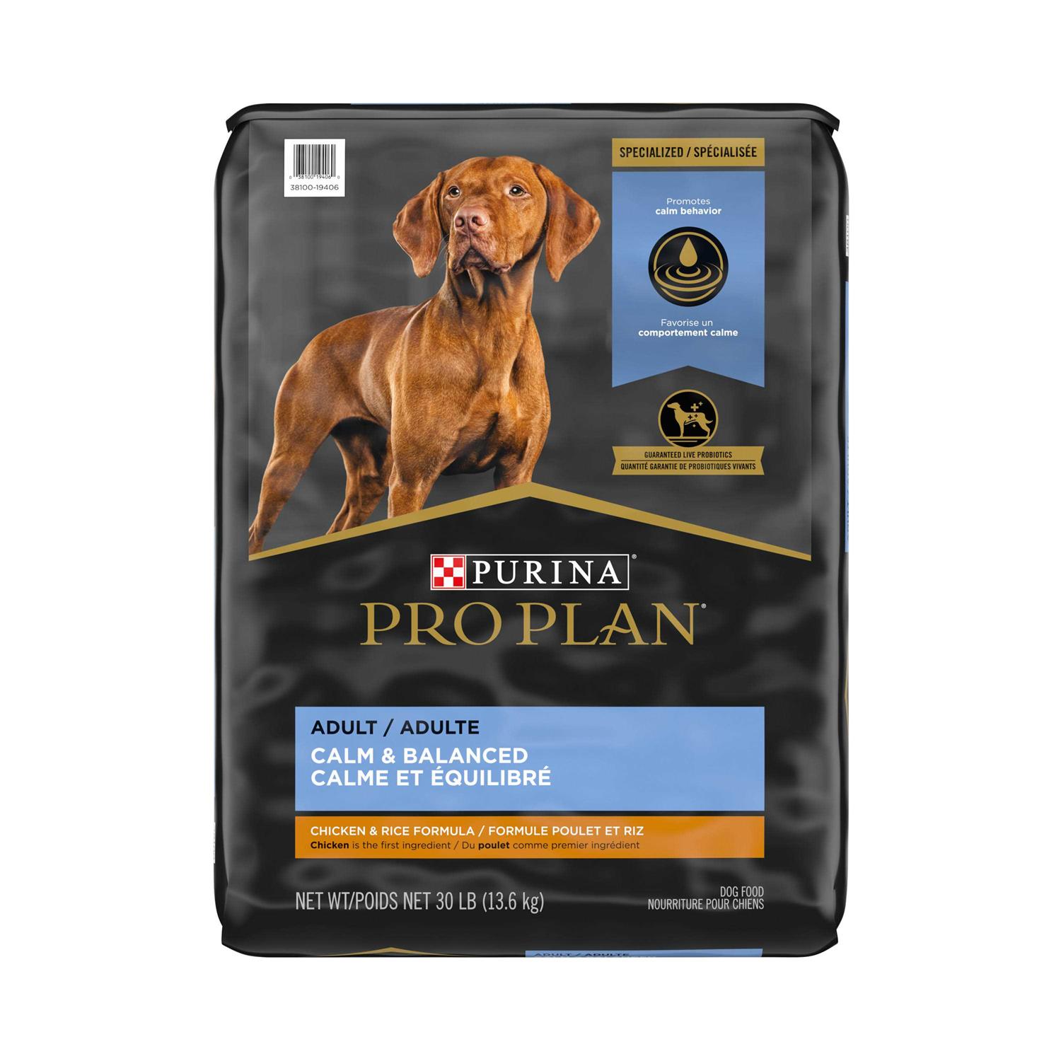Purina Pro Plan Calm & Balanced Adult Chicken & Rice Formula Dry Dog Food