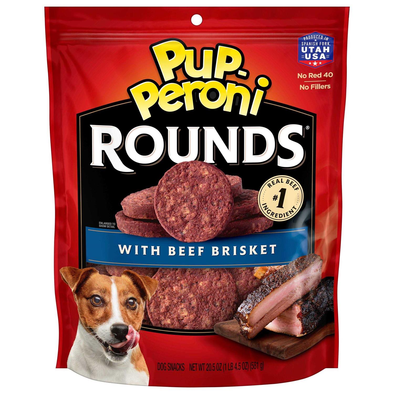 Pup-Peroni Rounds Dog Treats with Beef