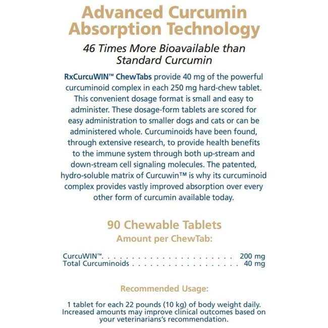 Rx Vitamins RxCurcuWIN for Dogs & Cats