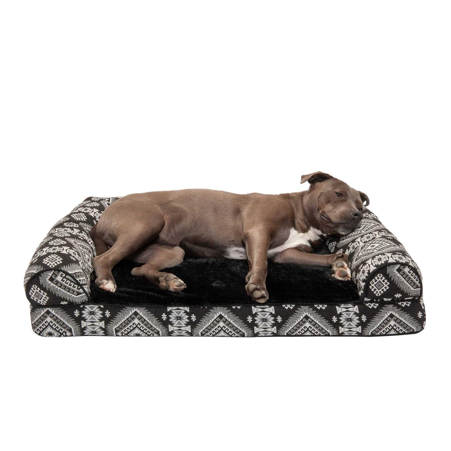 FurHaven Sofa Dog Bed Southwest Kilim