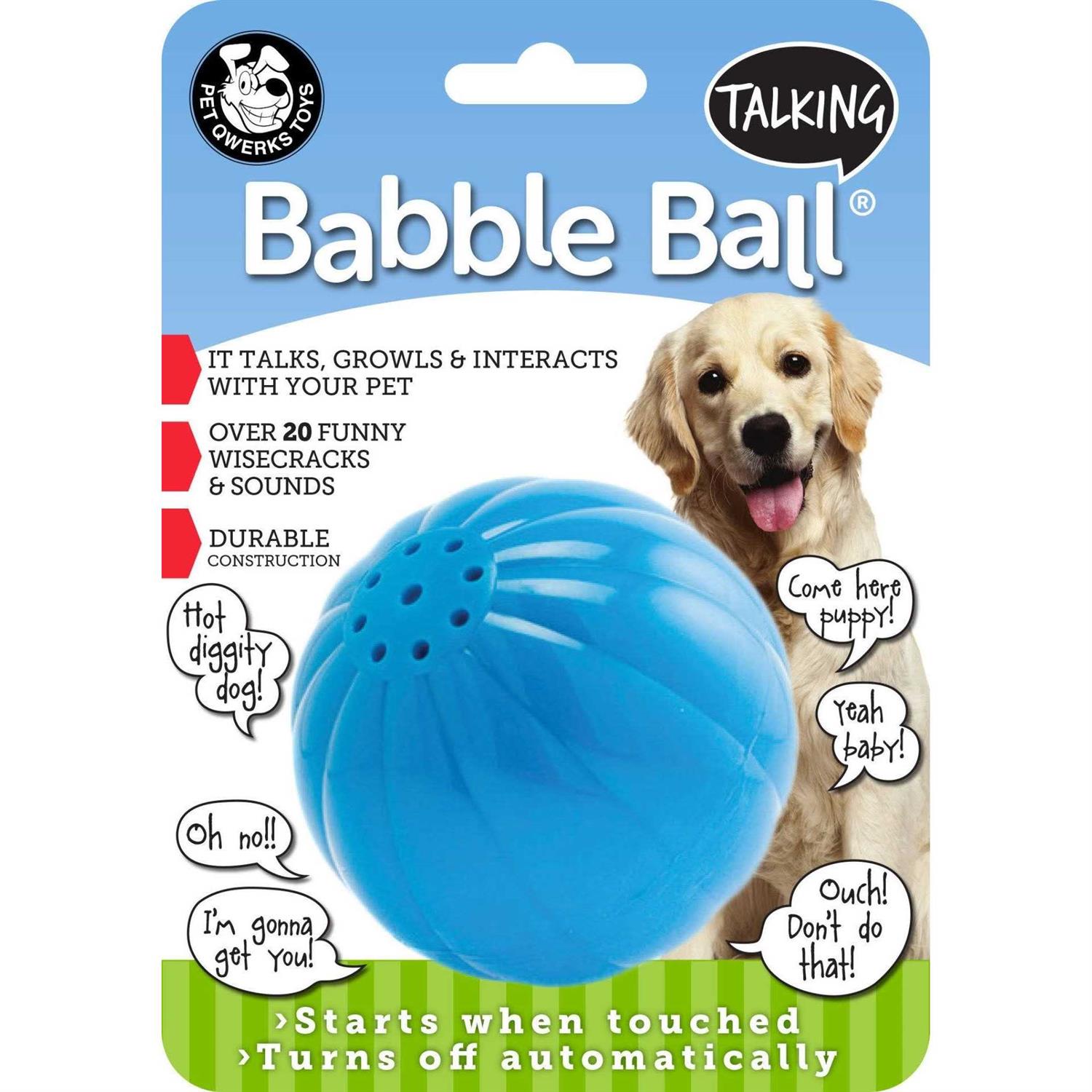 Pet Qwerks Talking Babble Ball Small