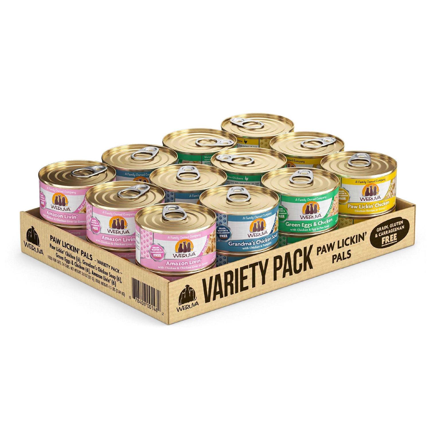 Weruva Classics Paw Lickin’ Pals Variety Pack Wet Cat Food