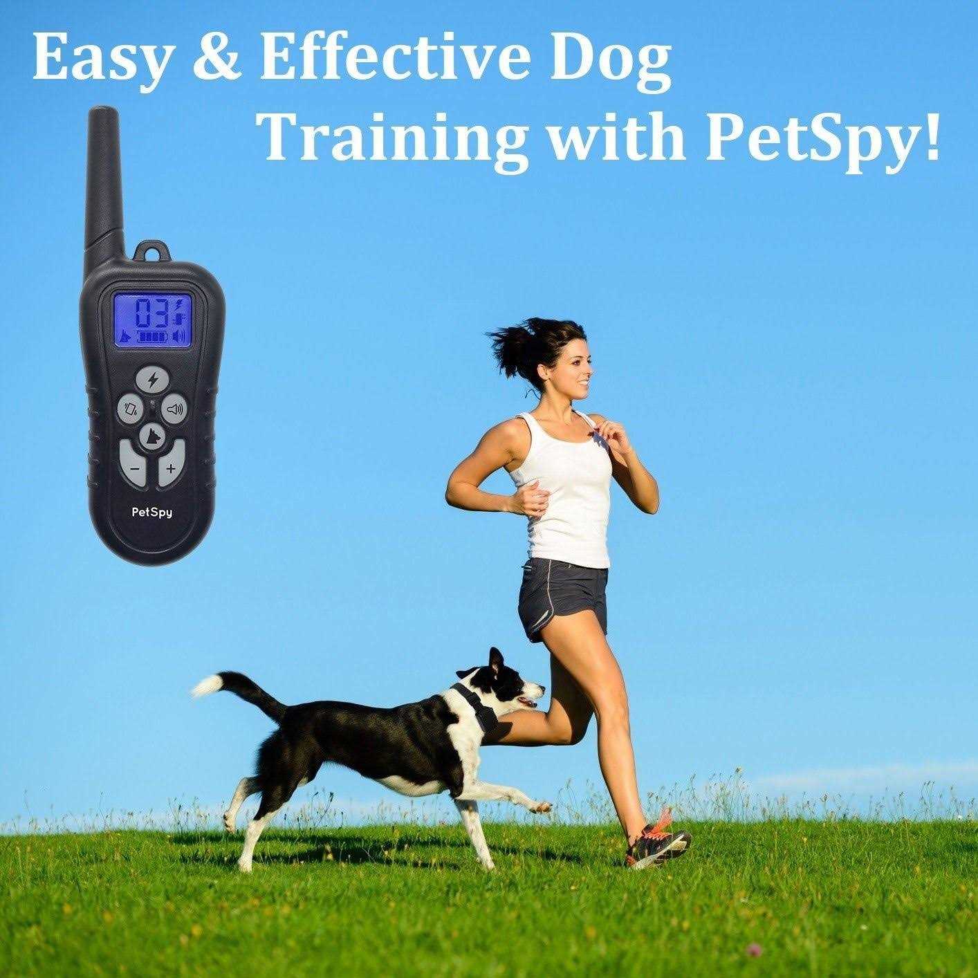 Petspy M919 Premium 1/2 Mile Range Remote Dog Training Collar