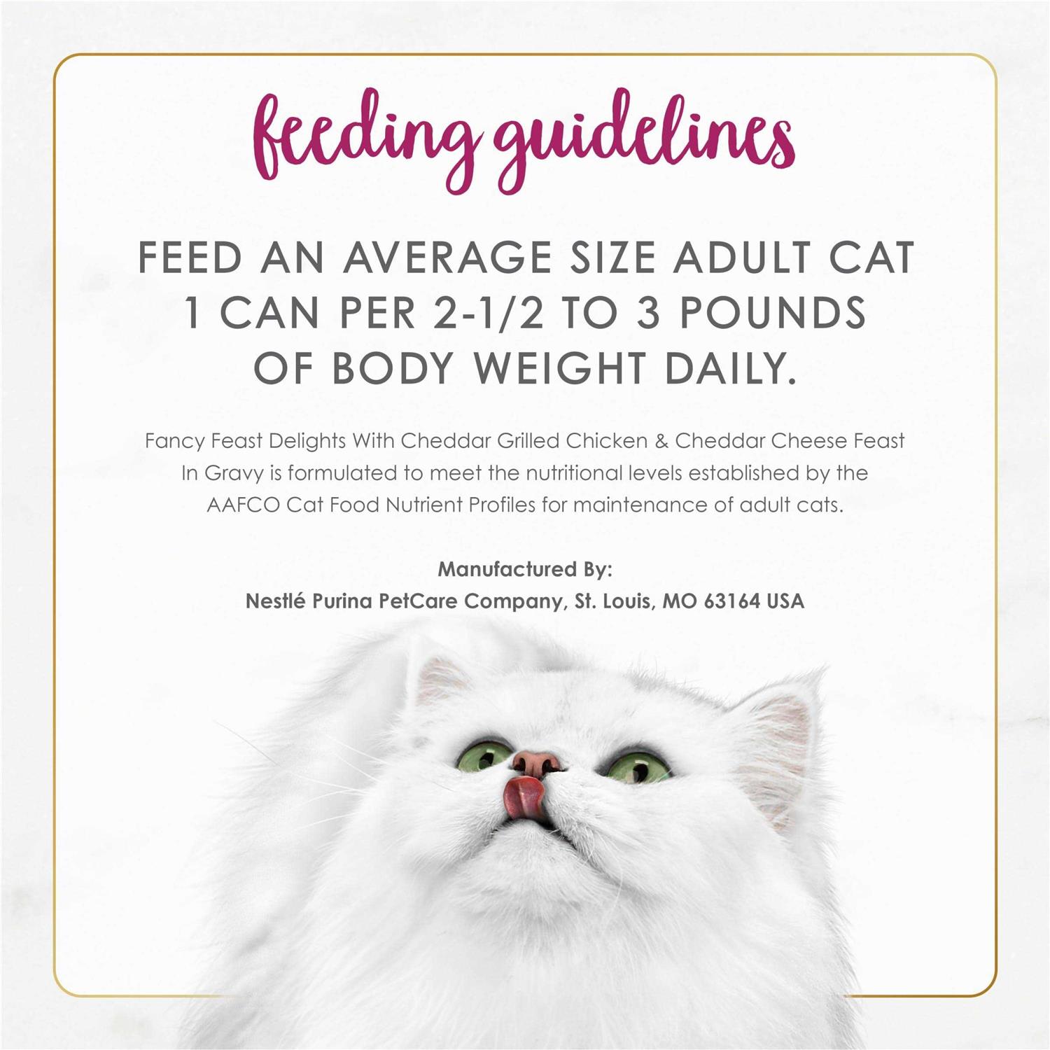 Fancy Feast Gravy Delights Grilled Cheddar Cheese Wet Cat Food