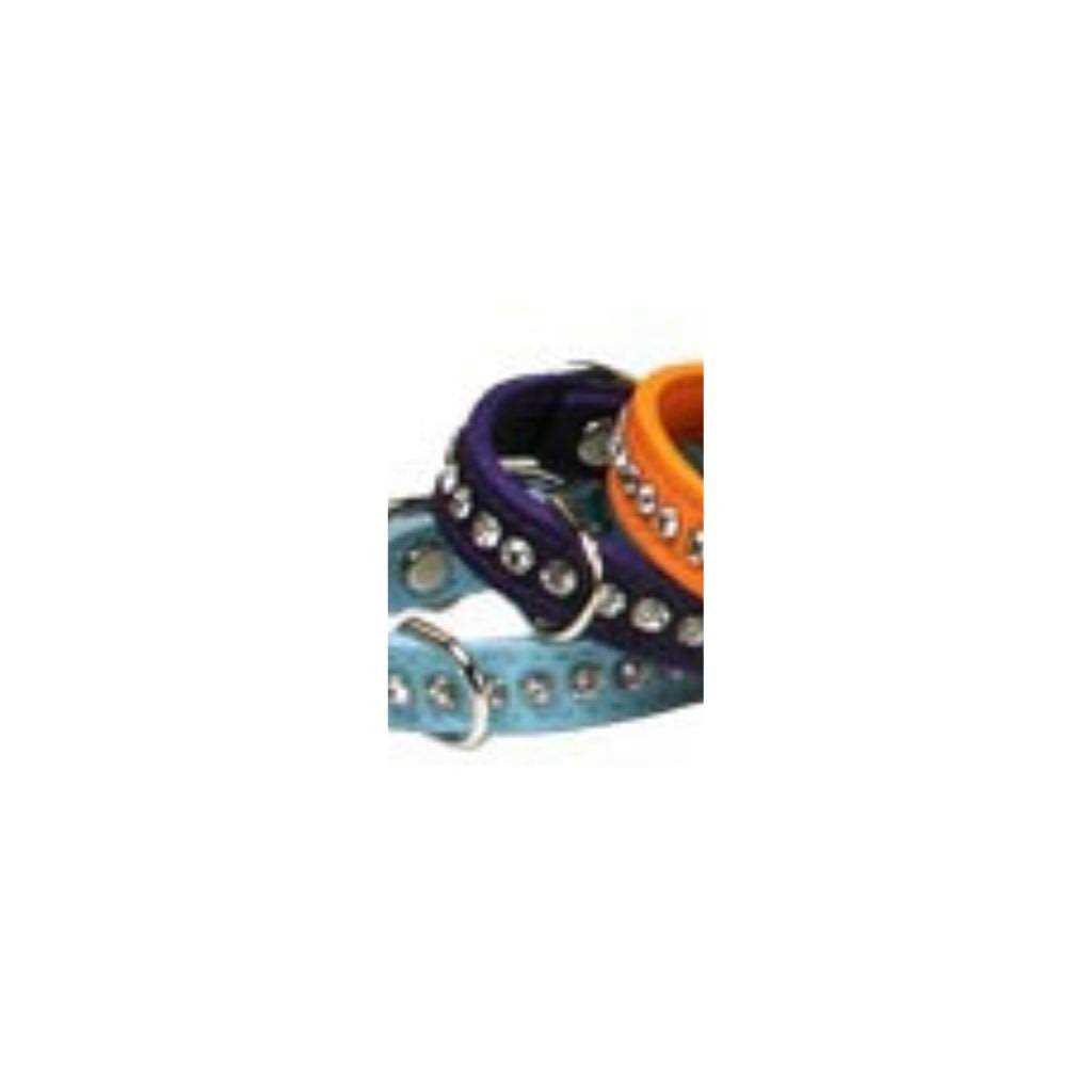OmniPet Signature Leather Crystal Dog Collar