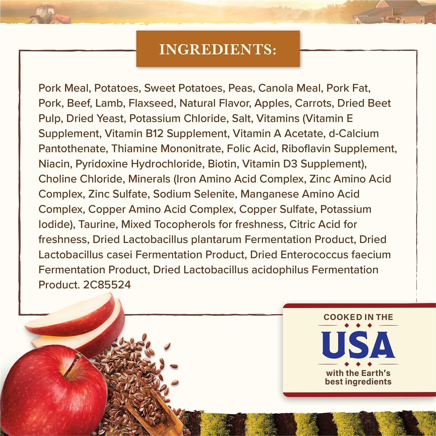 Whole Earth Farms Grain Free Pork Beef & Lamb Recipe Dry Dog Food