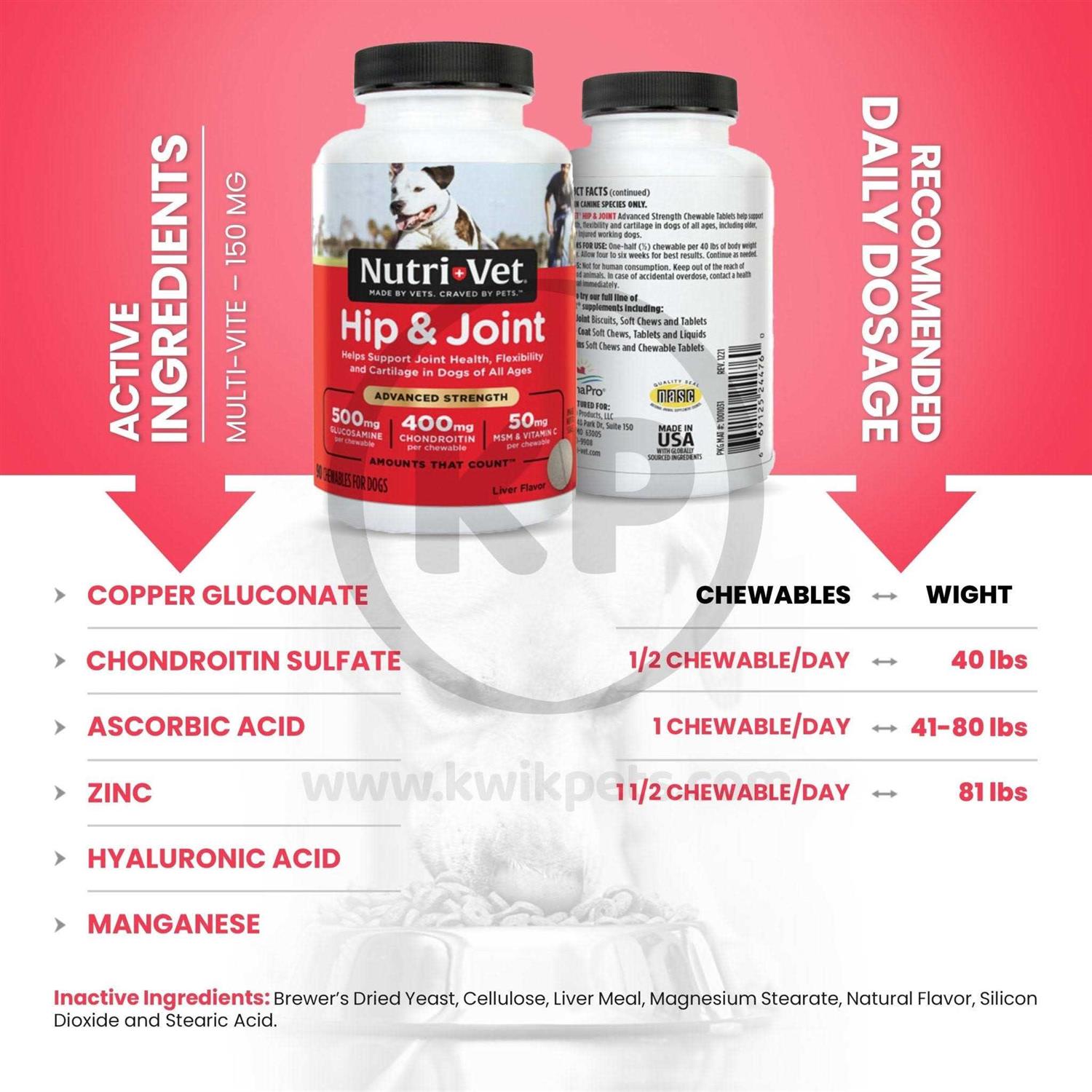 Nutri-Vet Hip & Joint Advanced Strength Chewables