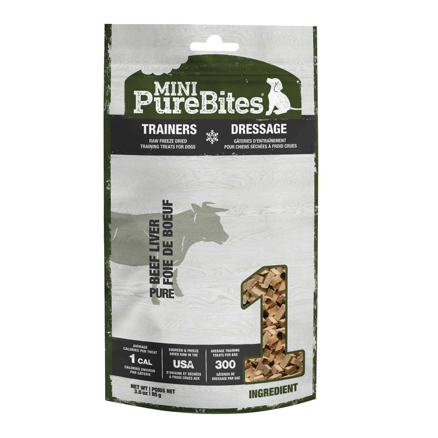 Mini-PureBites Trainers Beef Liver Freeze-Dried Raw Dog Treats