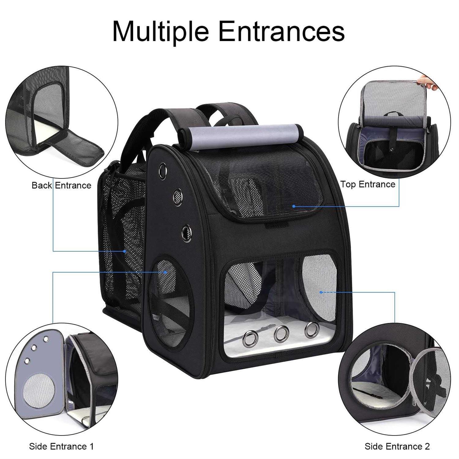 COVONO Expandable Pet Carrier Backpack for Cats, Dogs and Small Animals