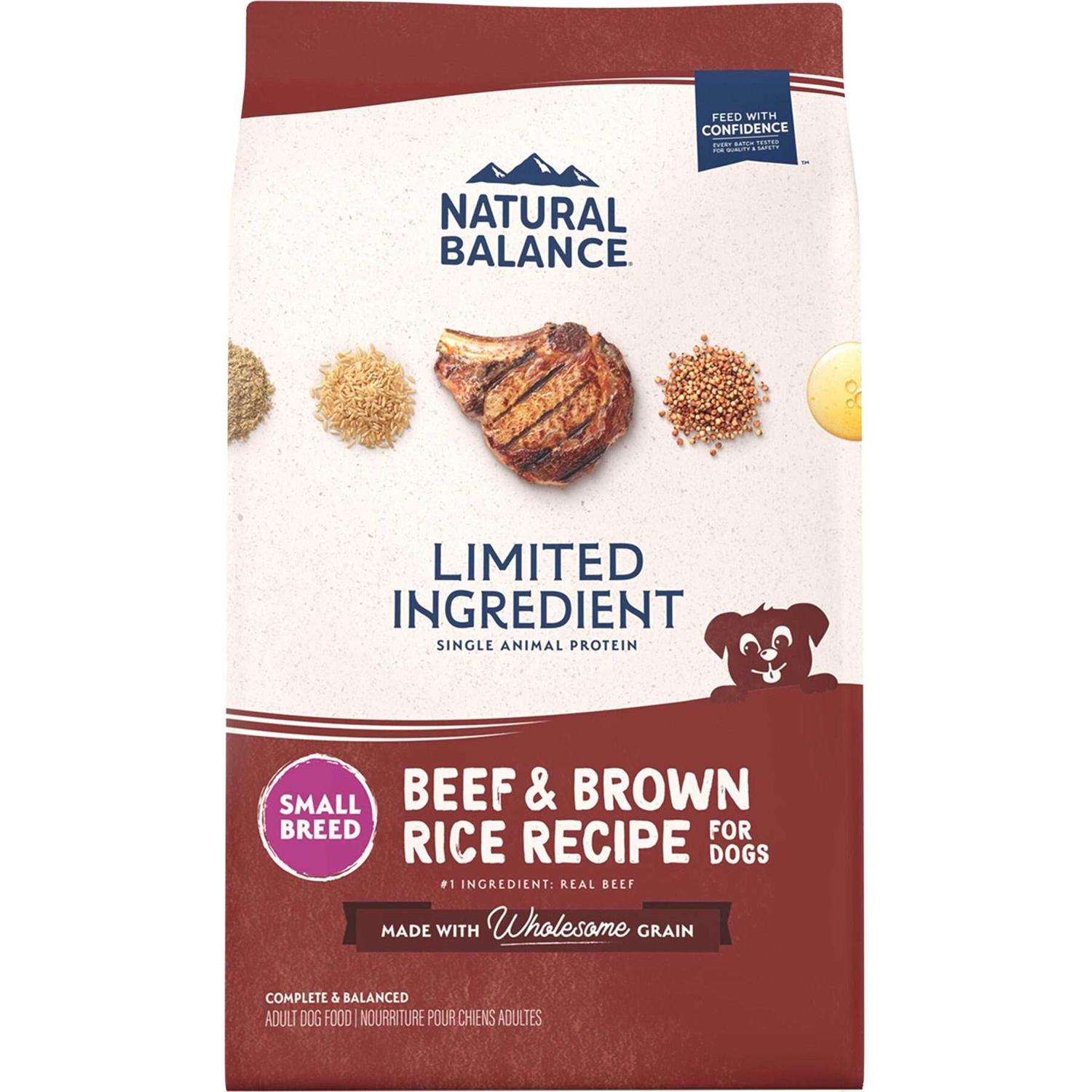 Natures Balance Limited Ingredient Dog Food Natural Balance Beef & Brown Rice Recipe Limited Ingredient Small Breed