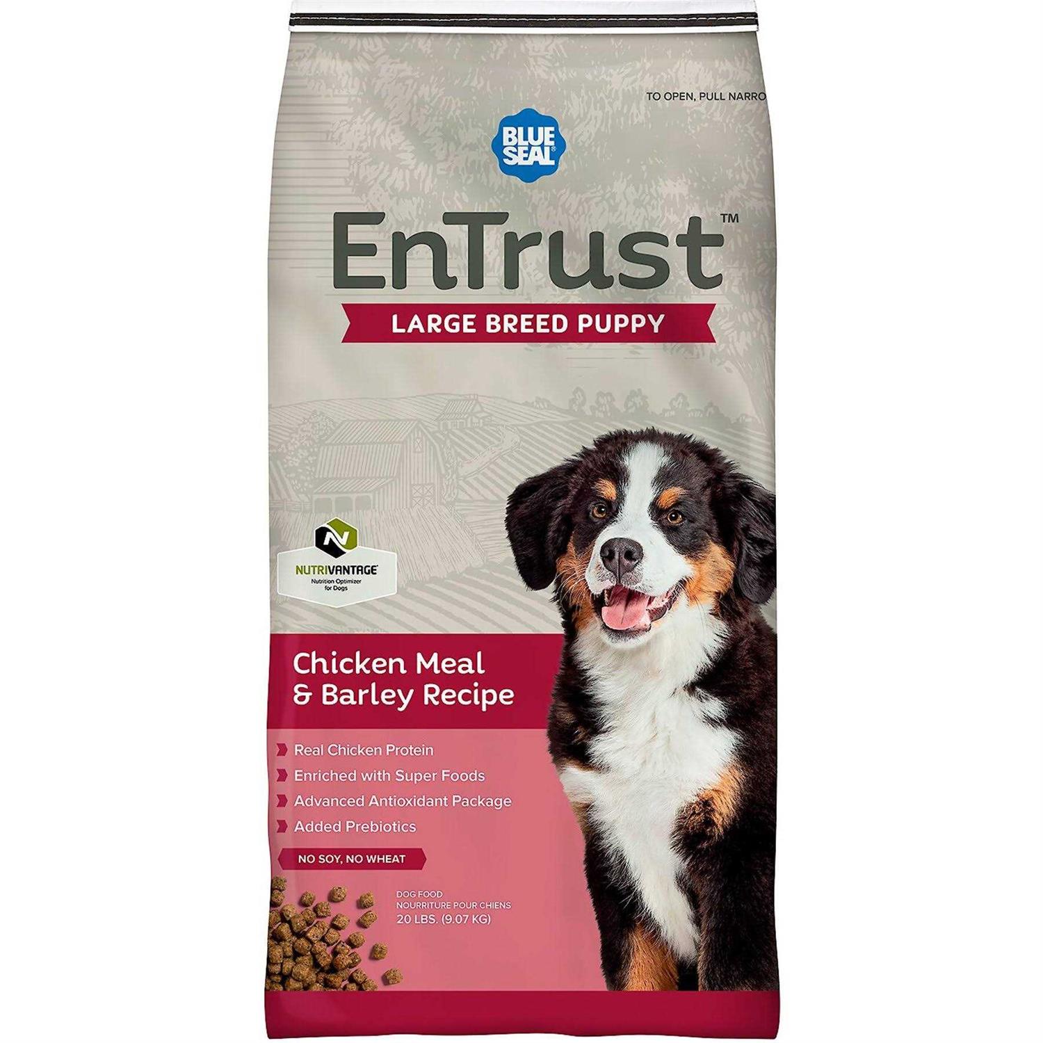 Entrust Large Breed Puppy Chicken Meal & Barley Recipe