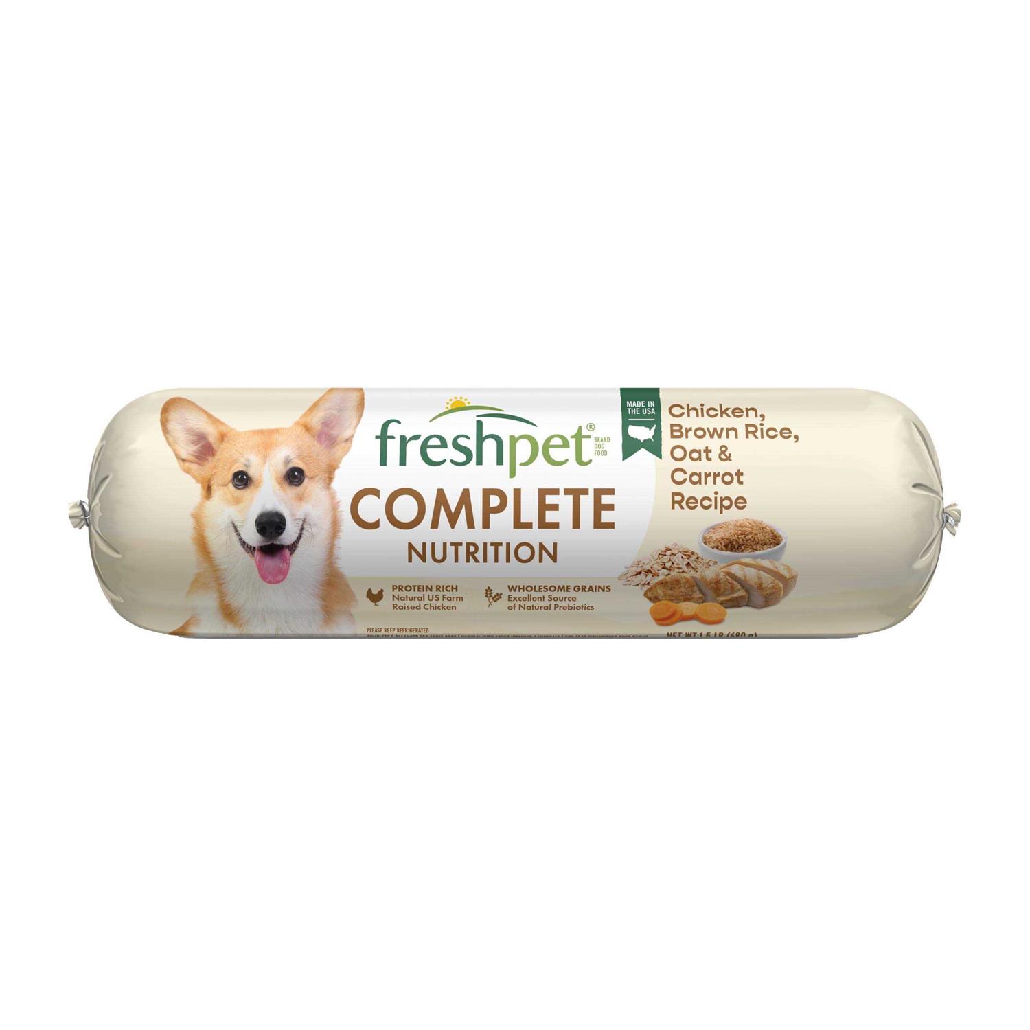 Freshpet Complete Nutrition Natural Chicken Recipe Dog Food