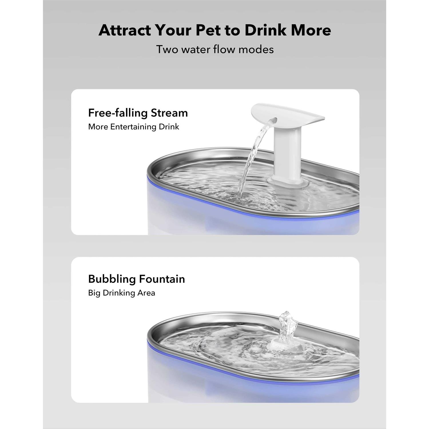 PETLIBRO Cat Water Fountain 71fl oz/2.1L Ultra Quiet Pet Water Fountain