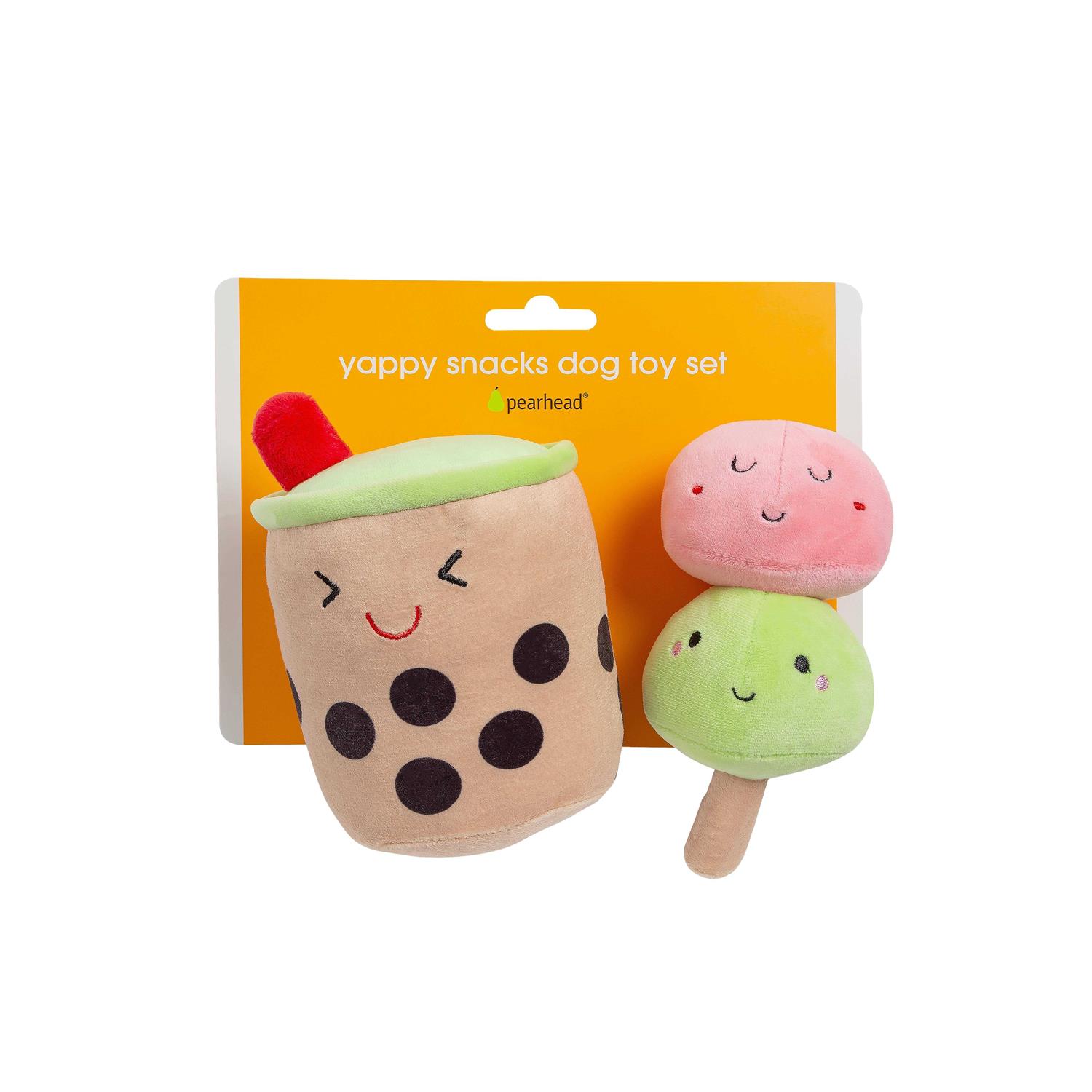 Pearhead Boba Bubble Tea & Mochi Dog Toys