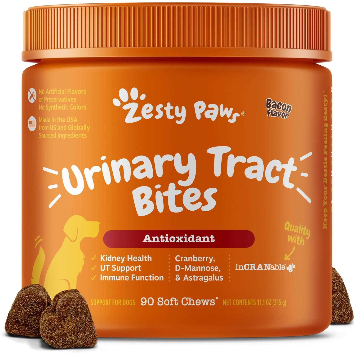 Zesty Paws Cranberry Bladder Bites for Dogs