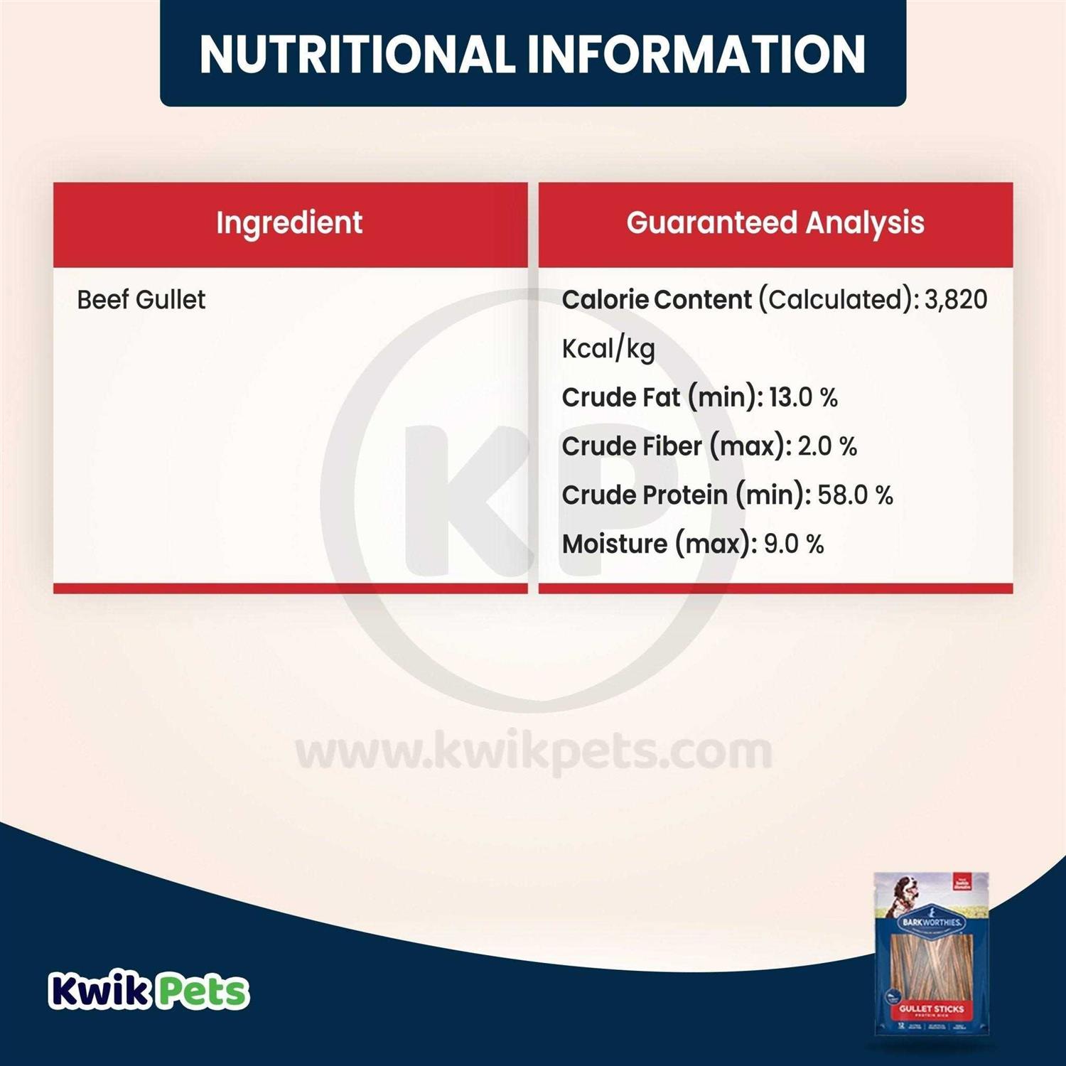 Barkworthies Beef Gullet Sticks