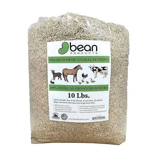 Bean Products Hemp Animal Bedding Super Absorbent Dust Free for Your Pet