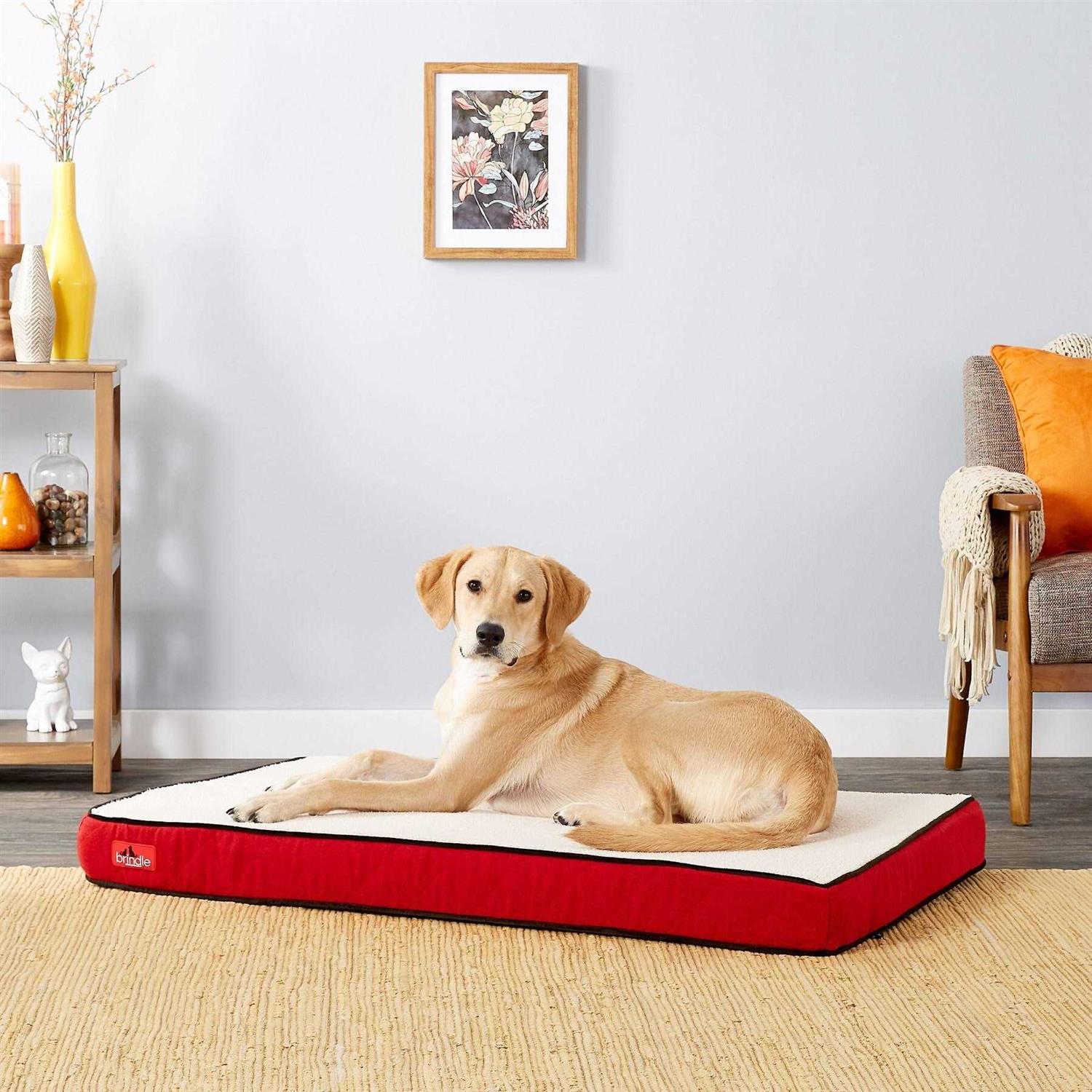 Brindle Waterproof Designer Memory Foam Pet Bed