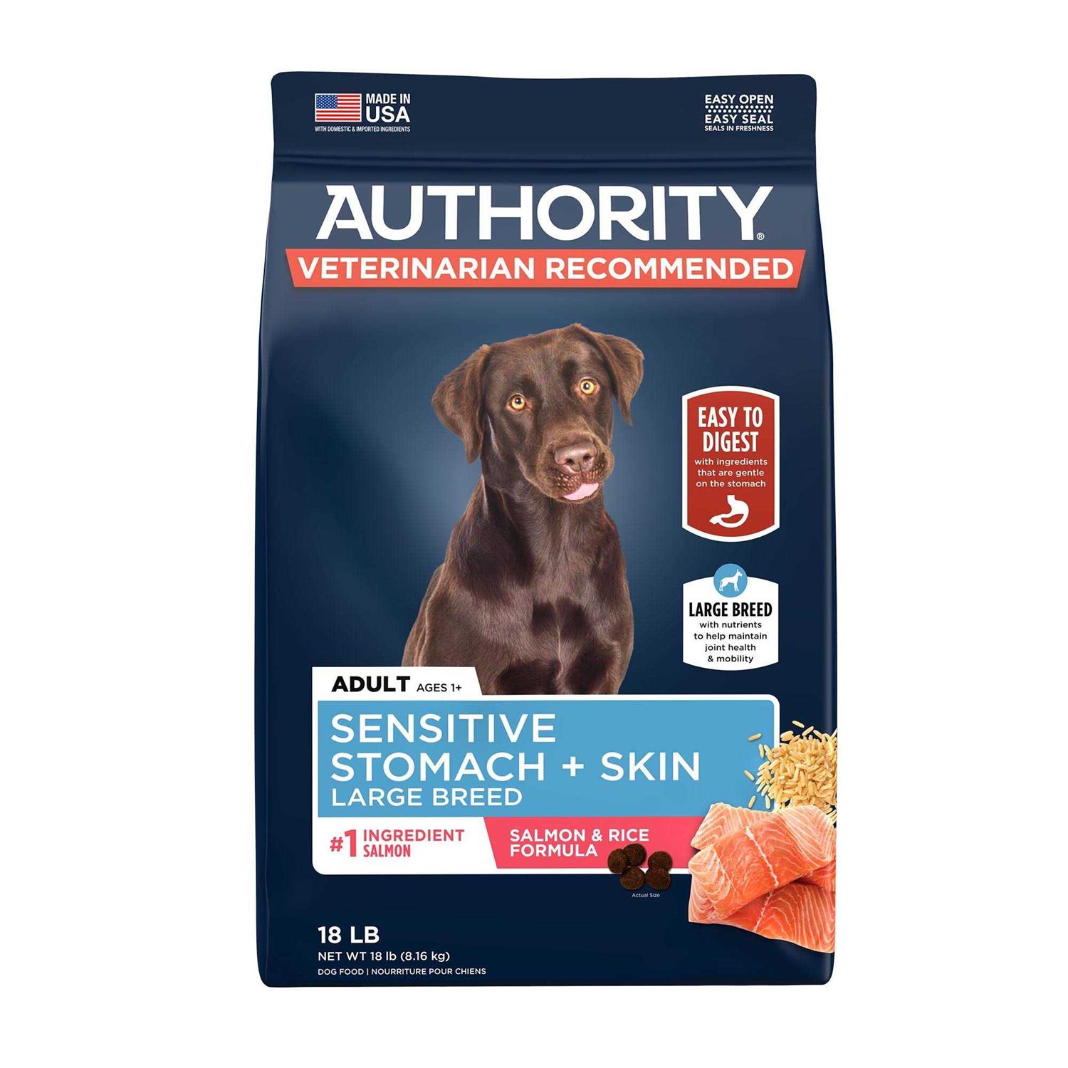 Authority Sensitive Stomach and Skin Large Breed All Life Stage Dry Dog Food