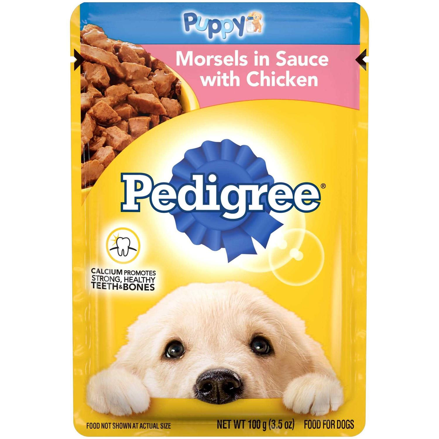 Pedigree Puppy Morsels in Sauce Chicken Wet Dog Food