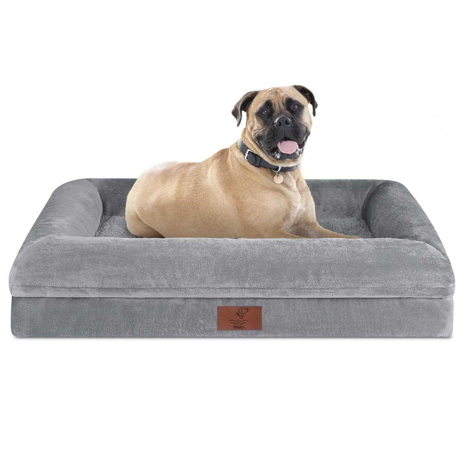 Yiruka Dog Bed Orthopedic Washable Dog Bed with Removable Cover