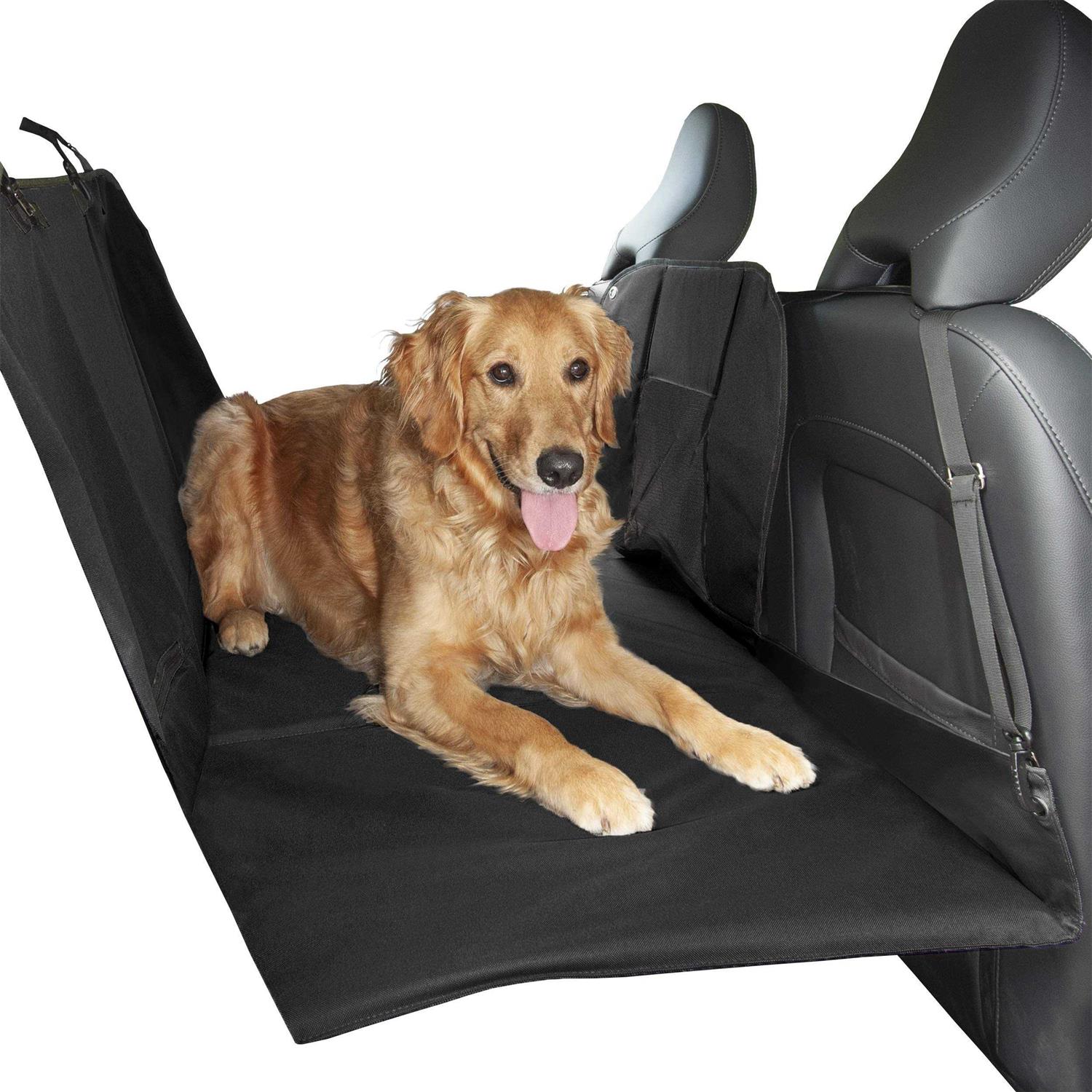 FurHaven Deluxe Pet Car Barrier & Seat Protector with Carry Bag
