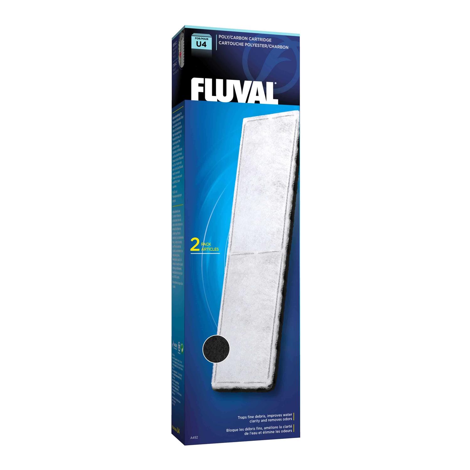 Fluval Underwater Filter Stage 2 Poly-Carbon Cartridges U4