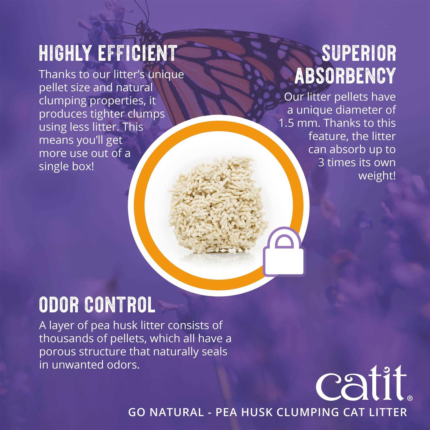 Catit Go Natural Pea Husk Clumping Cat Litter