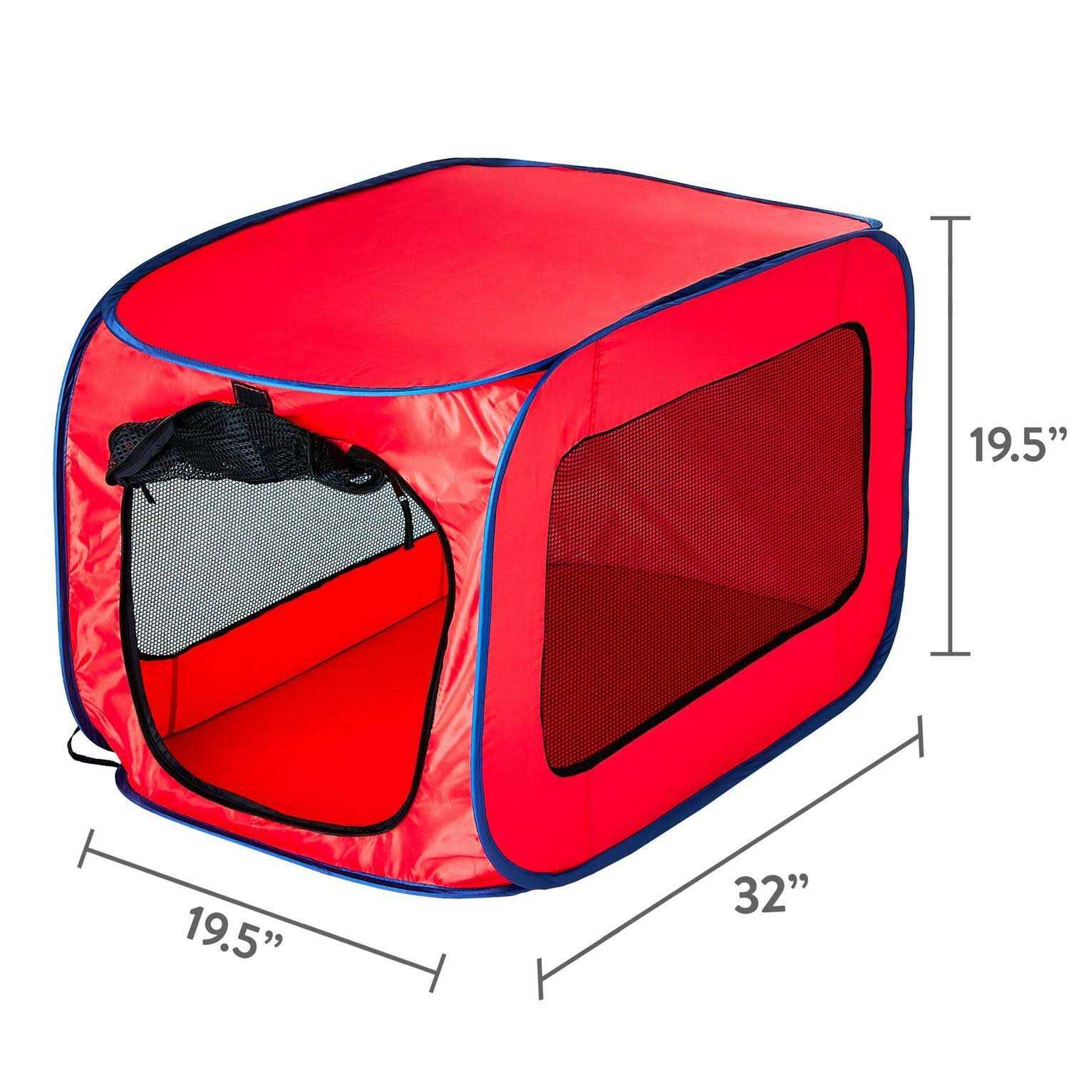 Vibrant Life Dog Kennels One Piece Soft-Sided 32 inch Pop-up Mesh Pet Kennel