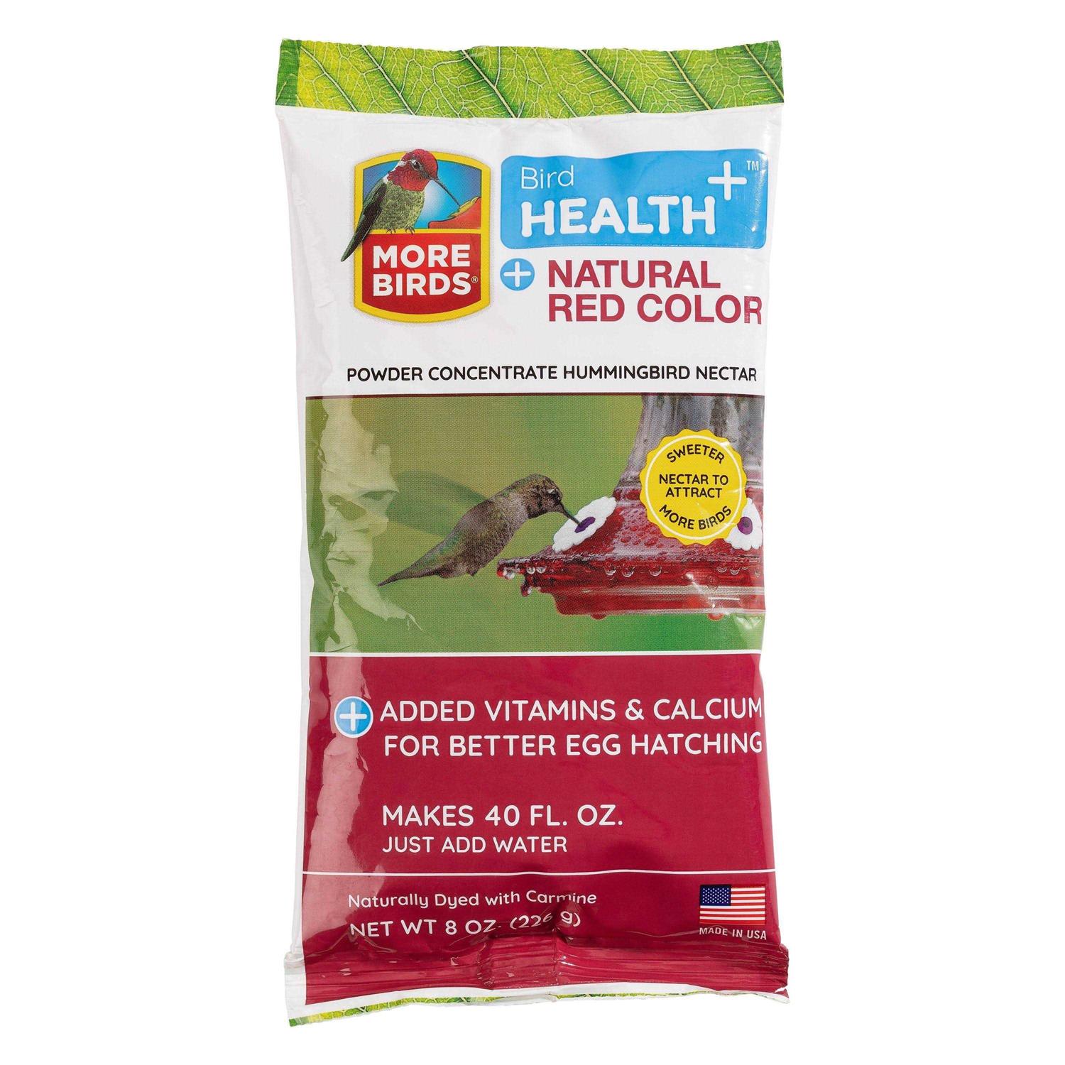 More Birds Health Plus Hummingbird Nectar Powder Concentrate Natural Red