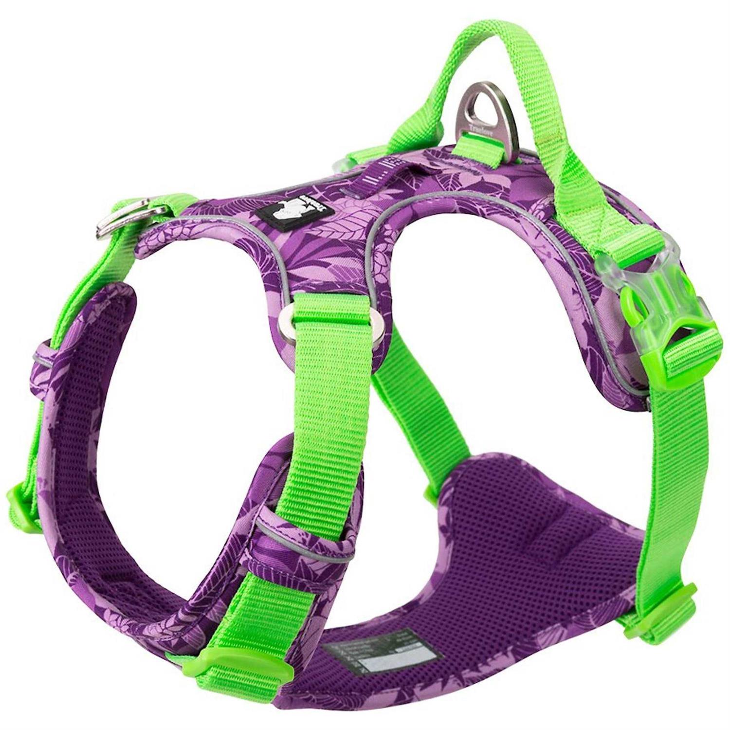 Chai’s Choice Premium Tropic Thunder Edition Dog Harness No Pull Dog Harness with Quick-Release Neck Strap for All Sized Dogs